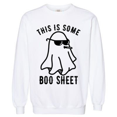 This Is Some Boo Sheet Funny Ghost Garment-Dyed Sweatshirt