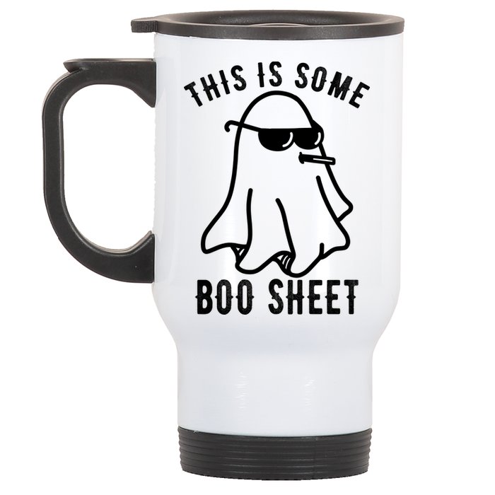 This Is Some Boo Sheet Funny Ghost Stainless Steel Travel Mug