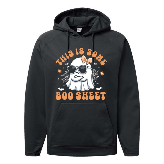 This Is Some Boo Sheet Cute Ghost Halloween Performance Fleece Hoodie