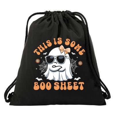 This Is Some Boo Sheet Cute Ghost Halloween Drawstring Bag