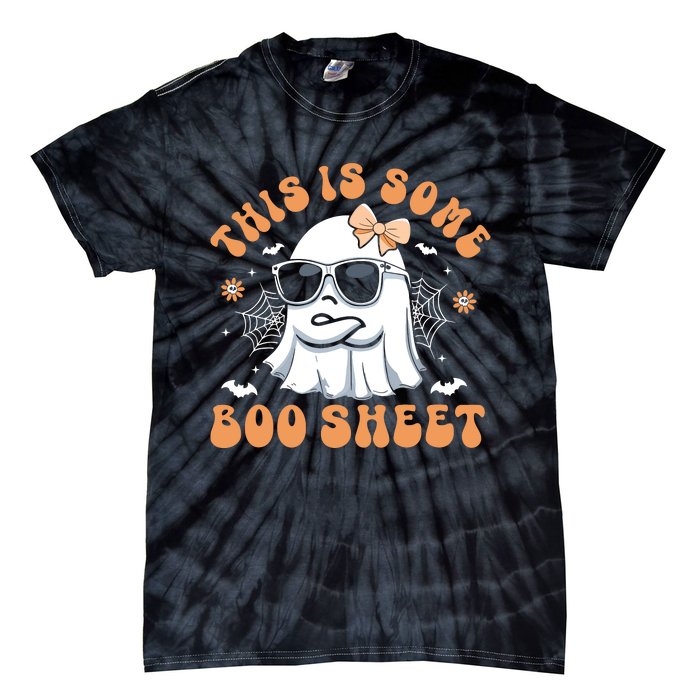 This Is Some Boo Sheet Cute Ghost Halloween Tie-Dye T-Shirt