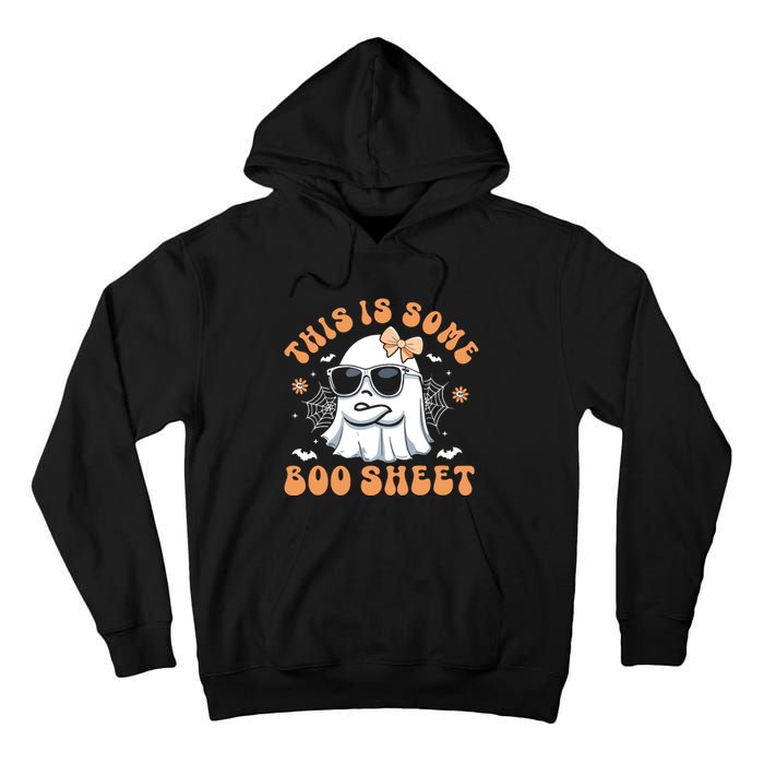 This Is Some Boo Sheet Cute Ghost Halloween Tall Hoodie