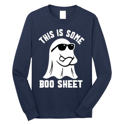 This Is Some Boo Sheet Ghost Retro Halloween Costume Long Sleeve Shirt