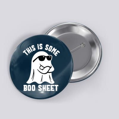 This Is Some Boo Sheet Ghost Retro Halloween Costume Button