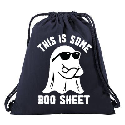 This Is Some Boo Sheet Ghost Retro Halloween Costume Drawstring Bag