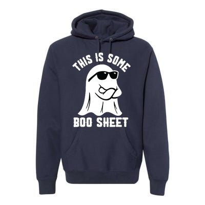 This Is Some Boo Sheet Ghost Retro Halloween Costume Premium Hoodie