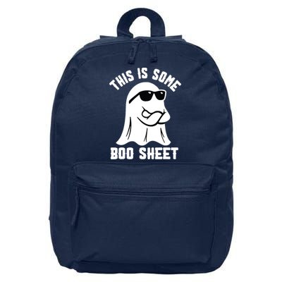 This Is Some Boo Sheet Ghost Retro Halloween Costume 16 in Basic Backpack
