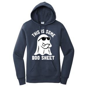 This Is Some Boo Sheet Ghost Retro Halloween Costume Women's Pullover Hoodie