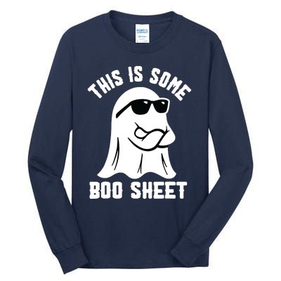 This Is Some Boo Sheet Ghost Retro Halloween Costume Tall Long Sleeve T-Shirt