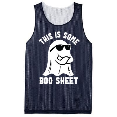 This Is Some Boo Sheet Ghost Retro Halloween Costume Mesh Reversible Basketball Jersey Tank