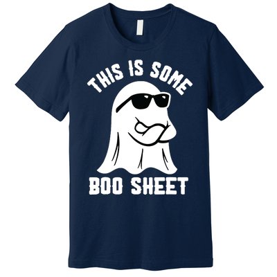 This Is Some Boo Sheet Ghost Retro Halloween Costume Premium T-Shirt