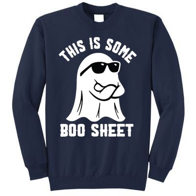 This Is Some Boo Sheet Ghost Retro Halloween Costume Tall Sweatshirt