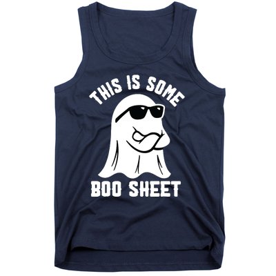 This Is Some Boo Sheet Ghost Retro Halloween Costume Tank Top