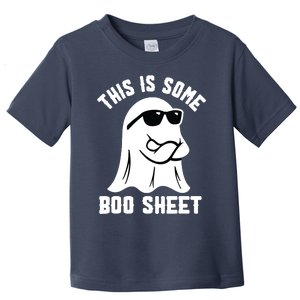 This Is Some Boo Sheet Ghost Retro Halloween Costume Toddler T-Shirt