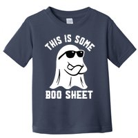 This Is Some Boo Sheet Ghost Retro Halloween Costume Toddler T-Shirt