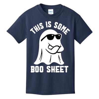 This Is Some Boo Sheet Ghost Retro Halloween Costume Kids T-Shirt