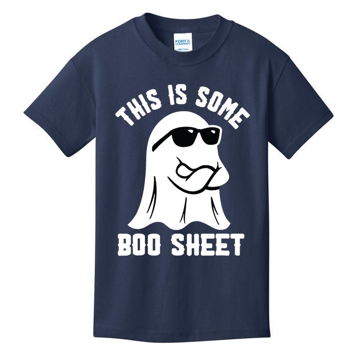 This Is Some Boo Sheet Ghost Retro Halloween Costume Kids T-Shirt