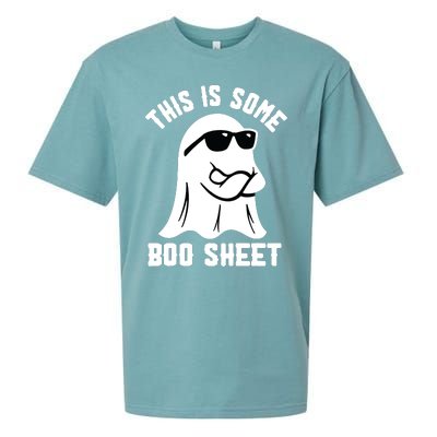 This Is Some Boo Sheet Ghost Retro Halloween Costume Sueded Cloud Jersey T-Shirt