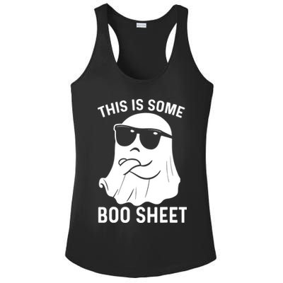 This Is Some Boo Sheet Ghost Halloween Costume Ladies PosiCharge Competitor Racerback Tank