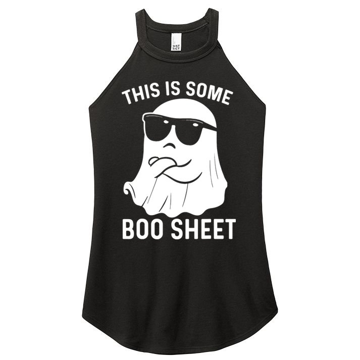 This Is Some Boo Sheet Ghost Halloween Costume Women's Perfect Tri Rocker Tank