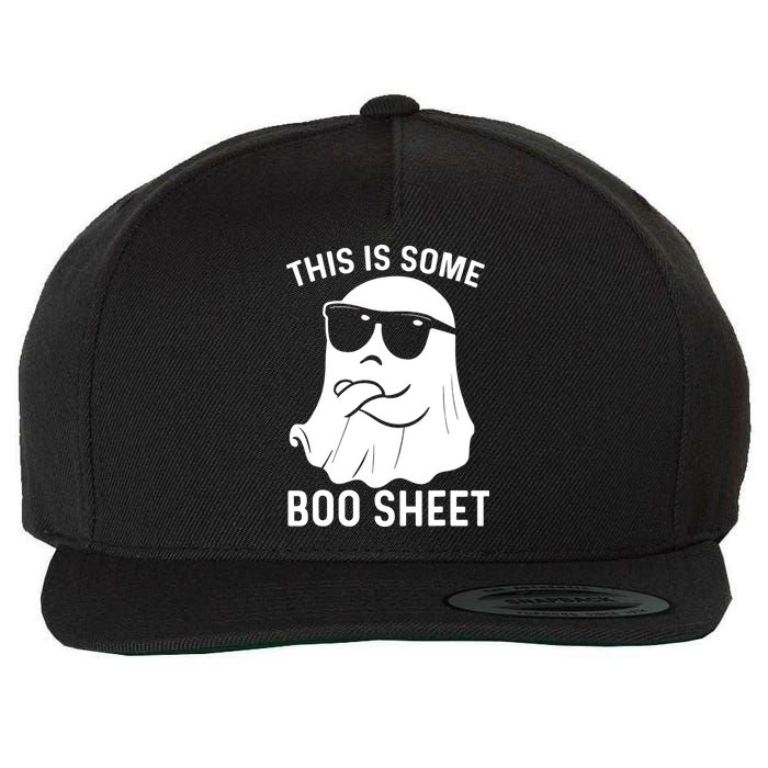 This Is Some Boo Sheet Ghost Halloween Costume Wool Snapback Cap