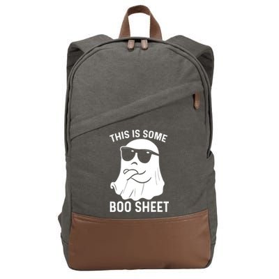 This Is Some Boo Sheet Ghost Halloween Costume Cotton Canvas Backpack