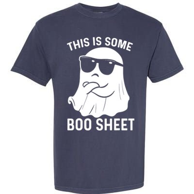 This Is Some Boo Sheet Ghost Halloween Costume Garment-Dyed Heavyweight T-Shirt