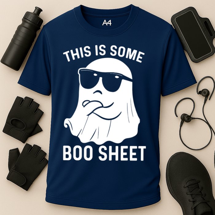 This Is Some Boo Sheet Ghost Halloween Costume Cooling Performance Crew T-Shirt