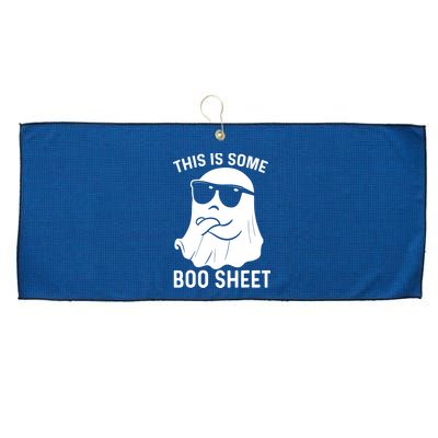 This Is Some Boo Sheet Ghost Halloween Costume Large Microfiber Waffle Golf Towel