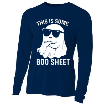 This Is Some Boo Sheet Ghost Halloween Costume Cooling Performance Long Sleeve Crew