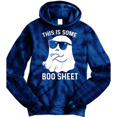 This Is Some Boo Sheet Ghost Halloween Costume Tie Dye Hoodie