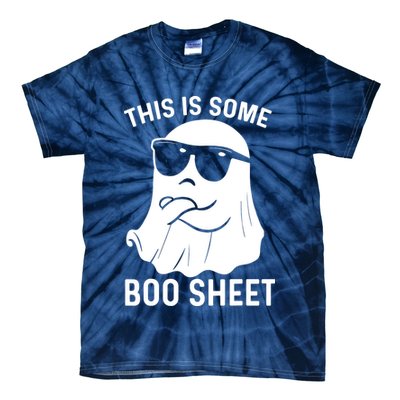 This Is Some Boo Sheet Ghost Halloween Costume Tie-Dye T-Shirt