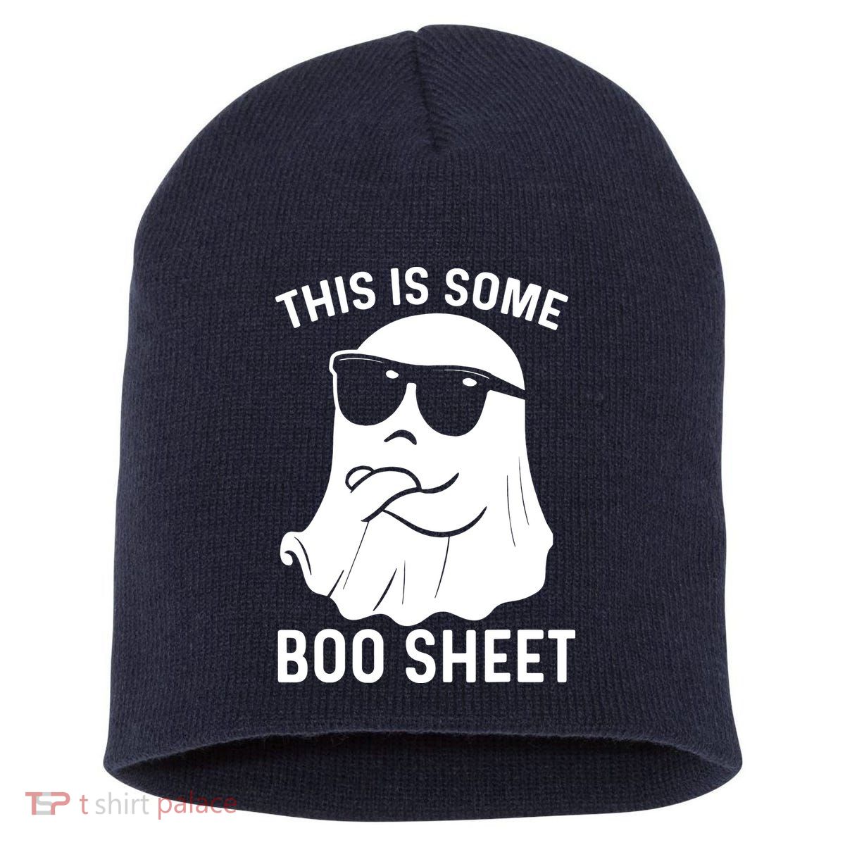 This Is Some Boo Sheet Ghost Halloween Costume Short Acrylic Beanie