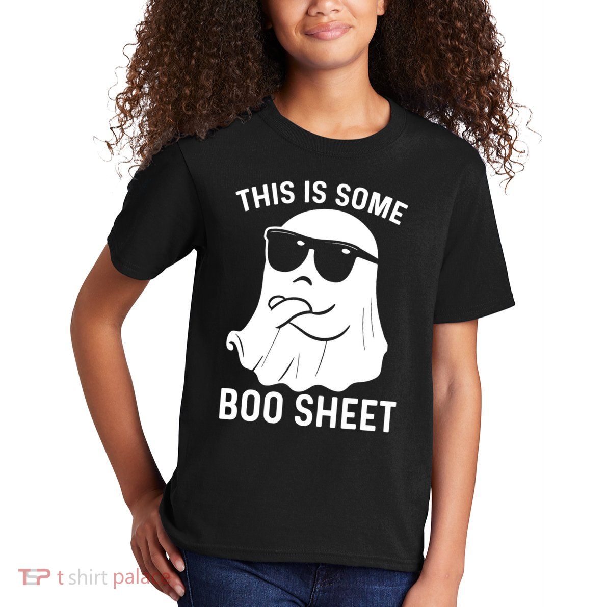 This Is Some Boo Sheet Ghost Halloween Costume Kids T-Shirt