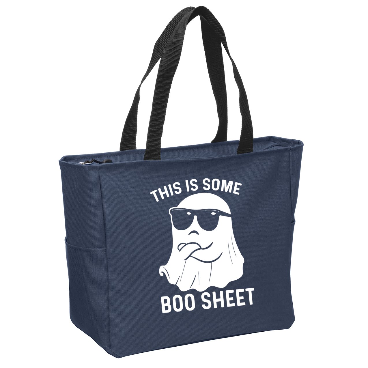 This Is Some Boo Sheet Ghost Halloween Costume Zip Tote Bag