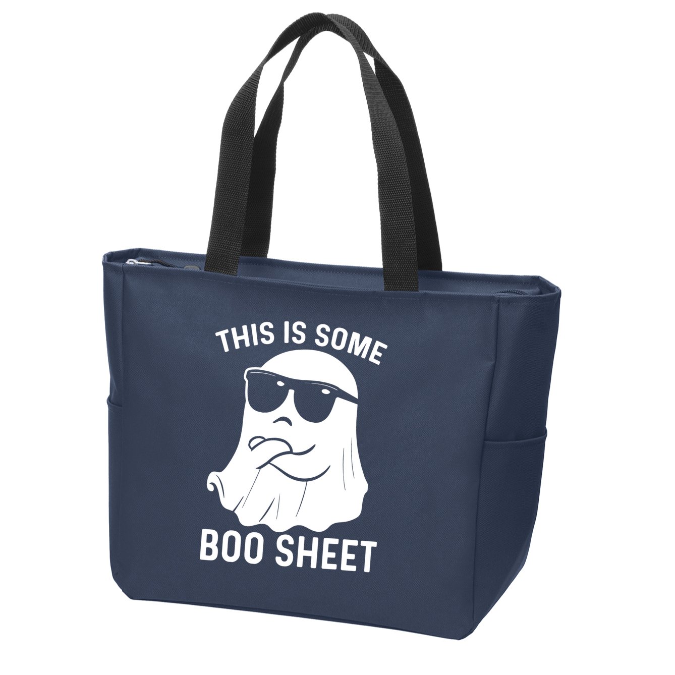 This Is Some Boo Sheet Ghost Halloween Costume Zip Tote Bag
