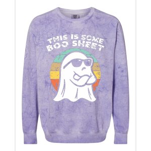 This Is Some Boo Sheet Ghost Sunglasses Halloween Colorblast Crewneck Sweatshirt