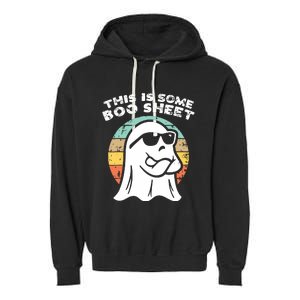 This Is Some Boo Sheet Ghost Sunglasses Halloween Garment-Dyed Fleece Hoodie