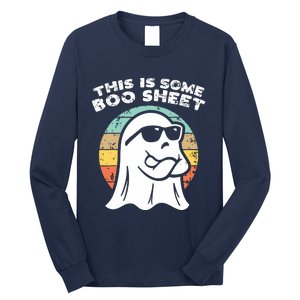 This Is Some Boo Sheet Ghost Sunglasses Halloween Long Sleeve Shirt