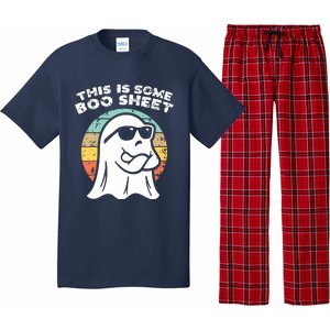 This Is Some Boo Sheet Ghost Sunglasses Halloween Pajama Set