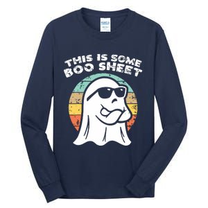 This Is Some Boo Sheet Ghost Sunglasses Halloween Tall Long Sleeve T-Shirt