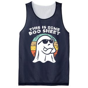 This Is Some Boo Sheet Ghost Sunglasses Halloween Mesh Reversible Basketball Jersey Tank