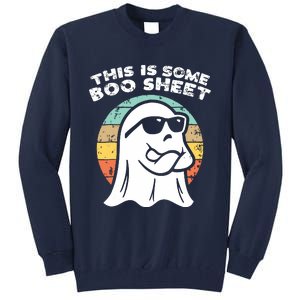 This Is Some Boo Sheet Ghost Sunglasses Halloween Tall Sweatshirt