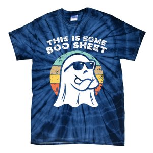 This Is Some Boo Sheet Ghost Sunglasses Halloween Tie-Dye T-Shirt