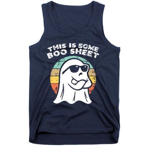 This Is Some Boo Sheet Ghost Sunglasses Halloween Tank Top