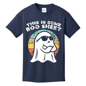 This Is Some Boo Sheet Ghost Sunglasses Halloween Kids T-Shirt