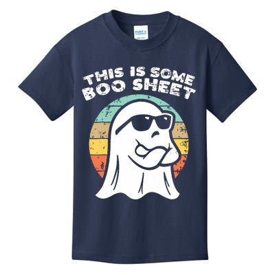 This Is Some Boo Sheet Ghost Sunglasses Halloween Kids T-Shirt