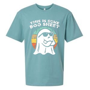 This Is Some Boo Sheet Ghost Sunglasses Halloween Sueded Cloud Jersey T-Shirt