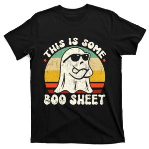 This Is Some Boo Sheet Ghost Retro Halloween Costume T-Shirt