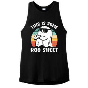 This Is Some Boo Sheet Halloween Ghost Funny Gift Ladies PosiCharge Tri-Blend Wicking Tank